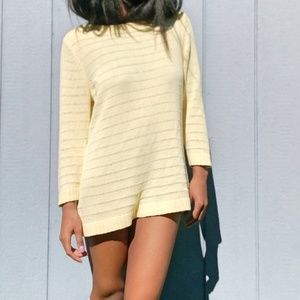 Coldwater Creek Crew Scoop Sweater 3/4 Sleeve